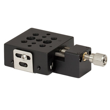 TH-MS1-M - 6.4 mm Travel Single-Axis Translation Stage with End-Mounted Adjuster Screw, M4 Taps