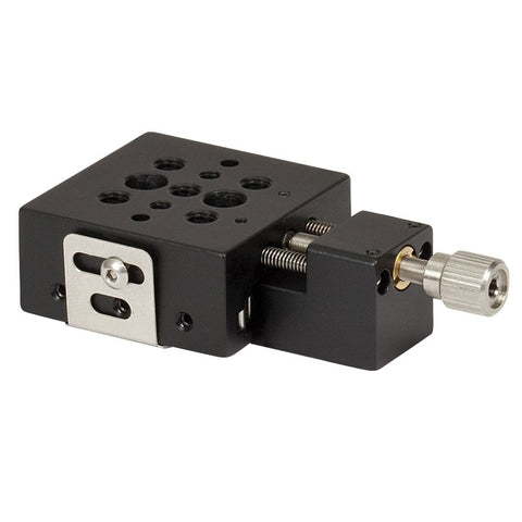 TH-MS1 - 1/4" Travel Single-Axis Translation Stage with End-Mounted Adjuster Screw, 8-32 Taps