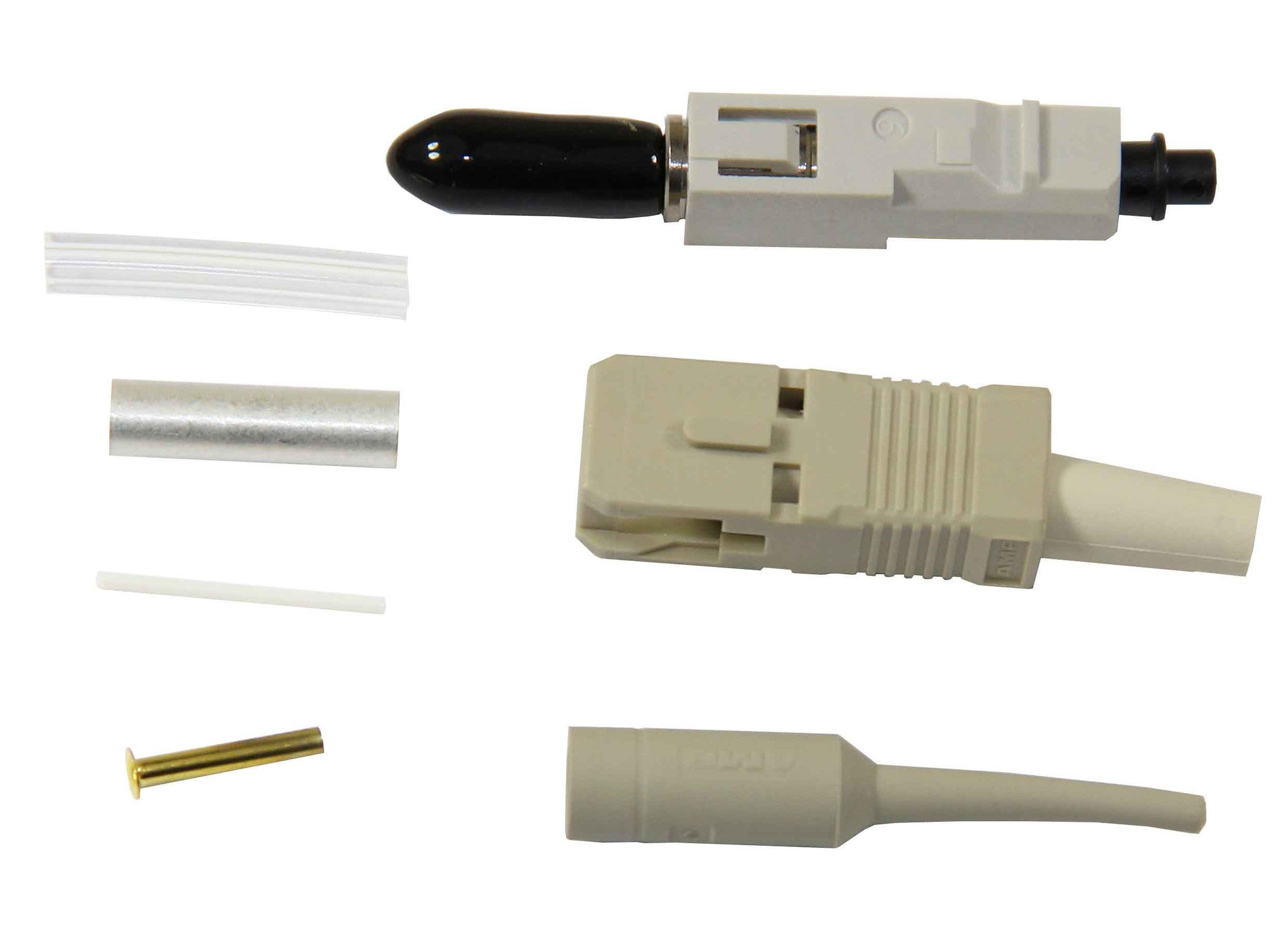 Mu Ferrule SC Zirconia Ferrule 50/125µm Multimode Connector, AMP LIGHTCRIMP Plus