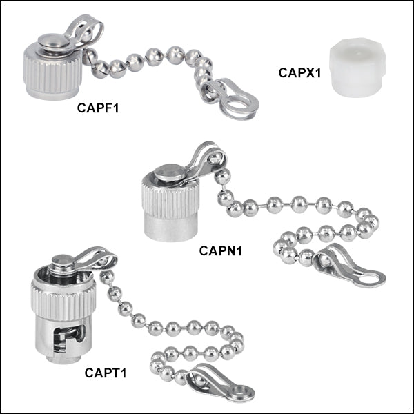 Plastic Cap for FC/PC and FC/APC Bulkheads and Mating Sleeves, 10 Pack