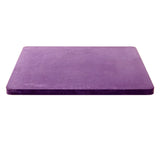 6" x 6" Square Sheet Rubber Polishing Pad - 70 Durometer Hardness - Purple Color