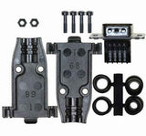 Db9 Kit Male With Tin Plated Shell, Zinc Diecast Hoods Contacts & Hardware RoHS