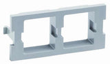 M30 Flexible Faceplate Double Port Adapter Housing, gray.