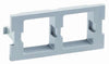 M30 Flexible Faceplate Double Port Adapter Housing, gray.