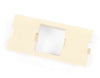 M30 Flexible Faceplate Single Port Adapter Housing, lvory, 25pcs/pk.