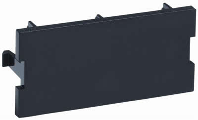 M30 Flexible Faceplate Blank Adapter Housing, Black.
