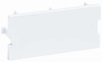 M30 Flexible Faceplate Blank Adapter Housing, white.