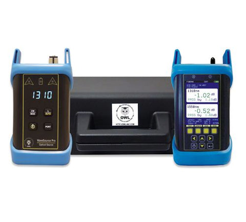 KF7VMS Fiber OWL 7V/WaveSource Pro Quad: 850/1300 & 1310/1550nm