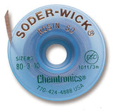 Chemtronics 80-3-10 Soder-Wick Rosin SD Braid, 10' GREEN