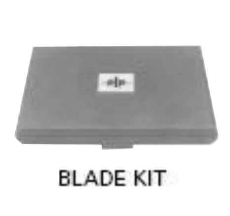 Power end plate cutter and case with standard blade - one kit