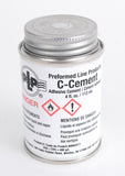 Adhesive C Cement 4 oz Can With Cap-Mounted Brush, Not For Air Shipment