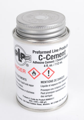 Adhesive C Cement 4 oz Can With Cap-Mounted Brush, Not For Air Shipment