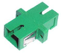 SC/APC Single Mode Mating Sleeve, Polymer Housing, Zirconia Sleeve, Green Color, Mfr 3M