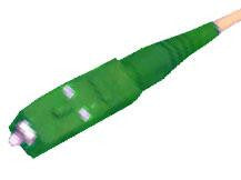 SC/APC Zirconia Ferrule 126µm Single Mode Connector, 3mm Boot, APC Pol ...