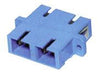 Duplex Single Mode SC Mating Sleeve, Polymer Housing, Zirconia Sleeve, Blue, Mfr Molex