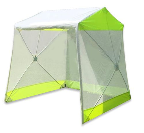 roll up tent Pop N Work GS6612-SCRN Pop Up Ground Tent, 6'x6' w/ Roll-Up Door