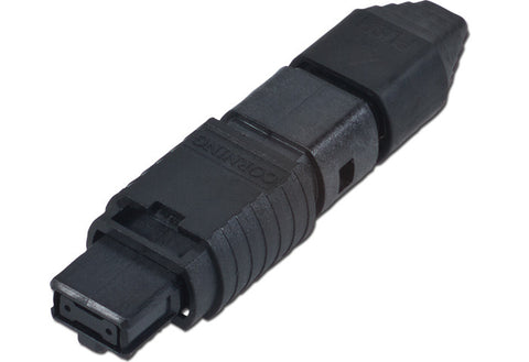 UniCam Standard-Performance Connector, MTP (non-pinned), 50 µm multimode (OM2), 12-fiber black