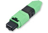 UniCam Standard-Performance Connector, MTP (non-pinned), Single-mode (OS2), 12-fiber green housing