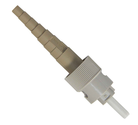 ST Zirconia Ferrule 125.5µm Multimode Connector, 3mm Boot, Mfr Corning Cable Systems