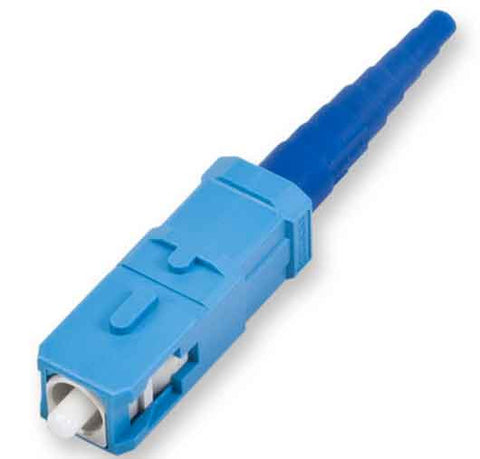 UniCam High-Performance Connector, SC, Single-mode (OS2), ceramic ferrule, blue