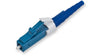 LC Connector, Single-mode (OS2), ceramic ferrule, blue housing, white boot