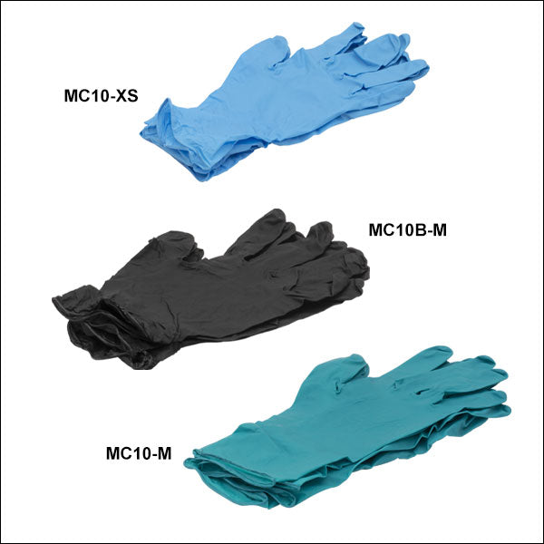 TH-MC10-XS - Extra-Small Powder-Free Nitrile Gloves, Qty. 100 Gloves, Blue