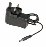 ACUK-12V - AC 90-240V input power adapter for FRM220, FIB1 and FMC series converters, UK 230V 3 pin plug