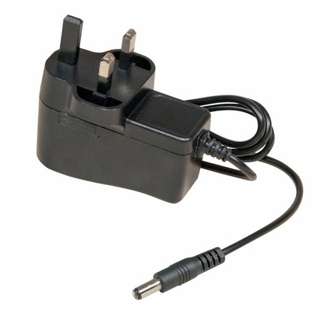 ACUK-12V - AC 90-240V input power adapter for FRM220, FIB1 and FMC series converters, UK 230V 3 pin plug