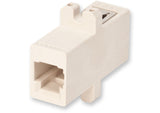 Fiber Optic Adapter, MT-RJ, Full-Flange Mount, 62.5 µm multimode (OM1), beige