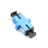 Fiber Optic Adapter, Full-Flange Mount, Metal Sleeve, Blue, SC, Single-mode (OS2)