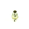 Fiber Optic Adapter, Threaded Mount, Ceramic Sleeve, Beige, ST Compatible, 62.5 µm multimode (OM1)