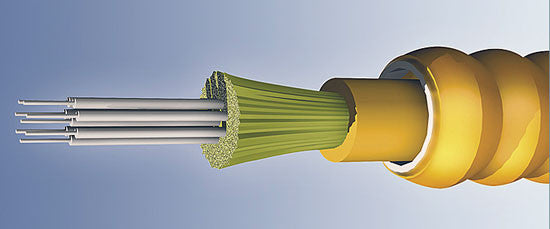 AFL 9/125µm Single Mode Armored Tight Buffered Cable, Plenum Rated, 12 ...