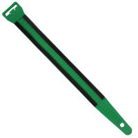 Fiber Optic Cable Tie Wraps Green  with Foam 6 Pack