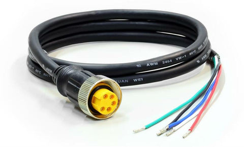 CAB-M23F5-OPEN - Industrial IP67 M23 5 pin threaded Amphenol connector for power (ITP switches)with open end cable 1m