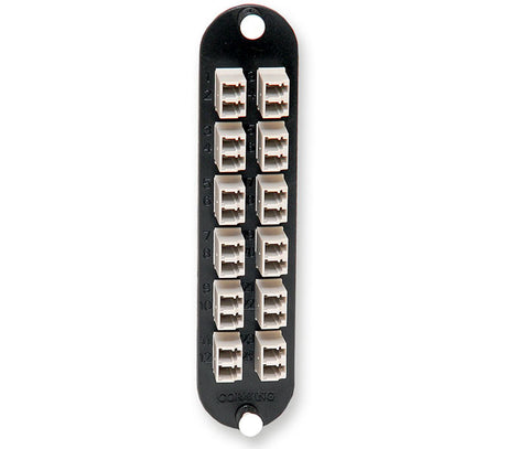 Closet Connector Housing (CCH) Panel, LC adapters, Duplex, 24 F, 62.5 µm multimode (OM1)