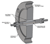 TH-VC2H2S - Fiber Feedthrough for Ø2.75" CF Flange, High OH, Ø200 µm Core, 200 - 1200 nm, 0.22 NA, SMA