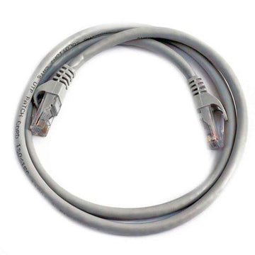 Cat5E 1 foot Patch Cable w/boots- Gray