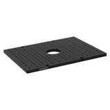 TH-MSB2328/M - Aluminum Breadboard for LCC7201B, 230 mm x 280 mm x 9.5 mm, Ø50 mm Access Hole, M4 and M6 Taps