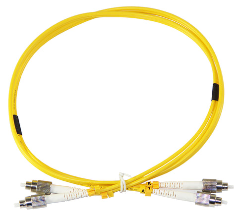 1m FC-FC Duplex 8.3/125µm single mode patch cord, UPC polish