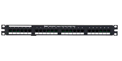 Data-Patch 10/100 Base-T Patch Panels,24-port, 1.72 in