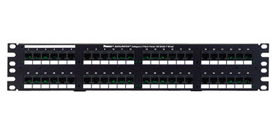 Data-Patch 10/100 Base-T Patch Panels,48-port, 3.47 in