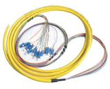 6 Fiber SC/UPC Distribution Style Pigtail,MM, 50µm, OM3 Blue Boots