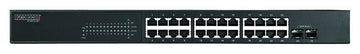 Gigabit Ethernet 24+2 SFP ports, L2 web-smart managed switch, rack 19"