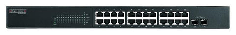 Gigabit Ethernet 24+2 SFP ports, L2 web-smart managed switch, rack 19"