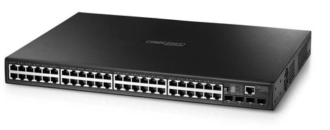ECS4610-50T - Full Gigabit Ethernet 44+4 SFP combo ports and 2 10G uplink slots Layer 3 switch, rack 19"