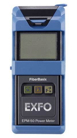 EXFO Fiberbasix 50 Power Meter with InGaAs Dectector, Rubber Boot, FC Adapter