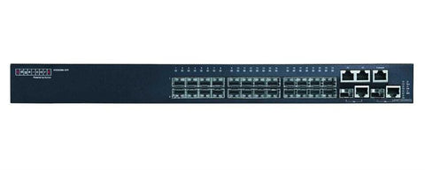 Fast Ethernet 24 ports 100Base-X all SFP + 4 SFP combo Gigabit ports, L2 managed switch, rack 19"