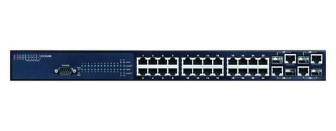 Fast Ethernet 24+4G combo ports, managed switch, rack 19"