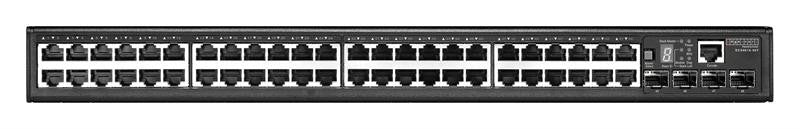 ECS4610-50T - Full Gigabit Ethernet 44+4 SFP combo ports and 2 10G uplink slots Layer 3 switch, rack 19"
