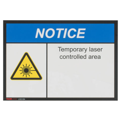 TH-LSS10N - Notice Laser Safety Sign, 10" x 14"